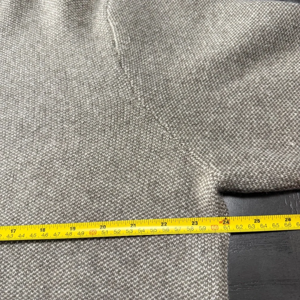 Bullock Jones Men’s 100% Pure Cashmere Quarter Button Super Soft Sweater Size XL